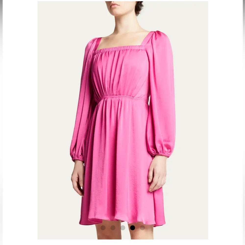 Kobi Halperin Women's Stavy Short Mini Dress in Pink Lady Sz. Large Flowy Sleek